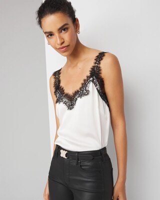 Lace-Trimmed Cami | White House Black Market
